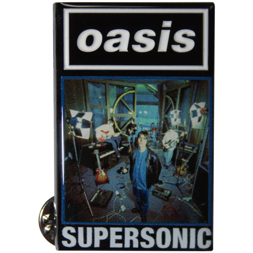 Oasis - Supersonic Single Button pin - Mehrfarben/Schwarz